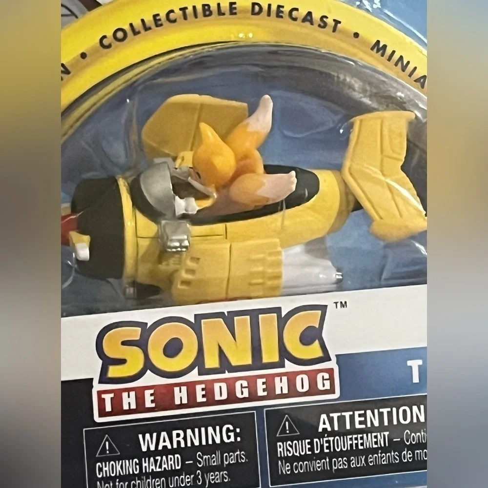 Sonic All Stars Racing Tails Real Metal Die Cast Airplane
